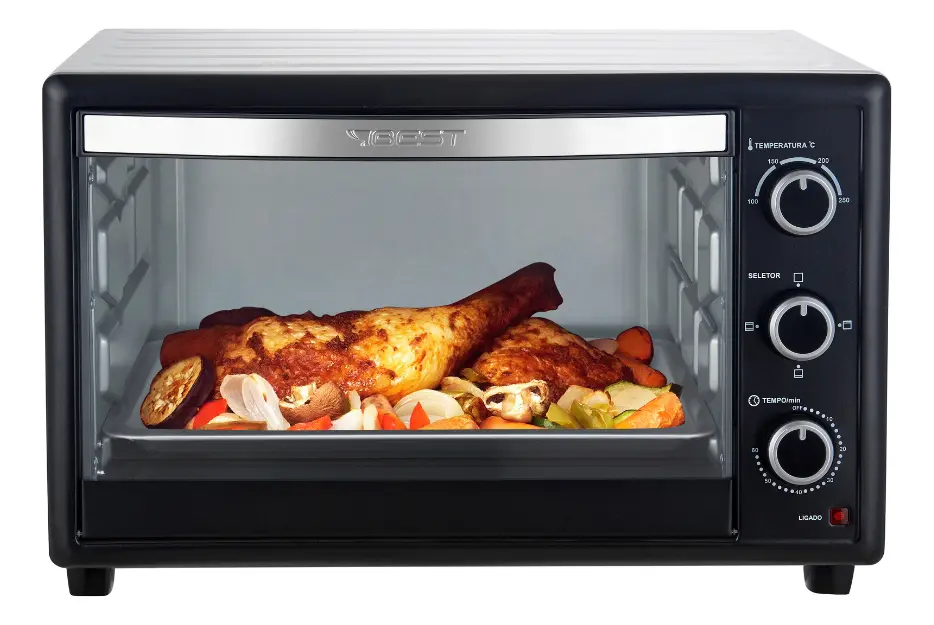 Forno Elétrico 66 Litros Preto E Branco - Best — foto 4
