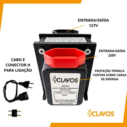 Trafo Transformador Tensão 1500va P/ P/ Clavos — foto 4