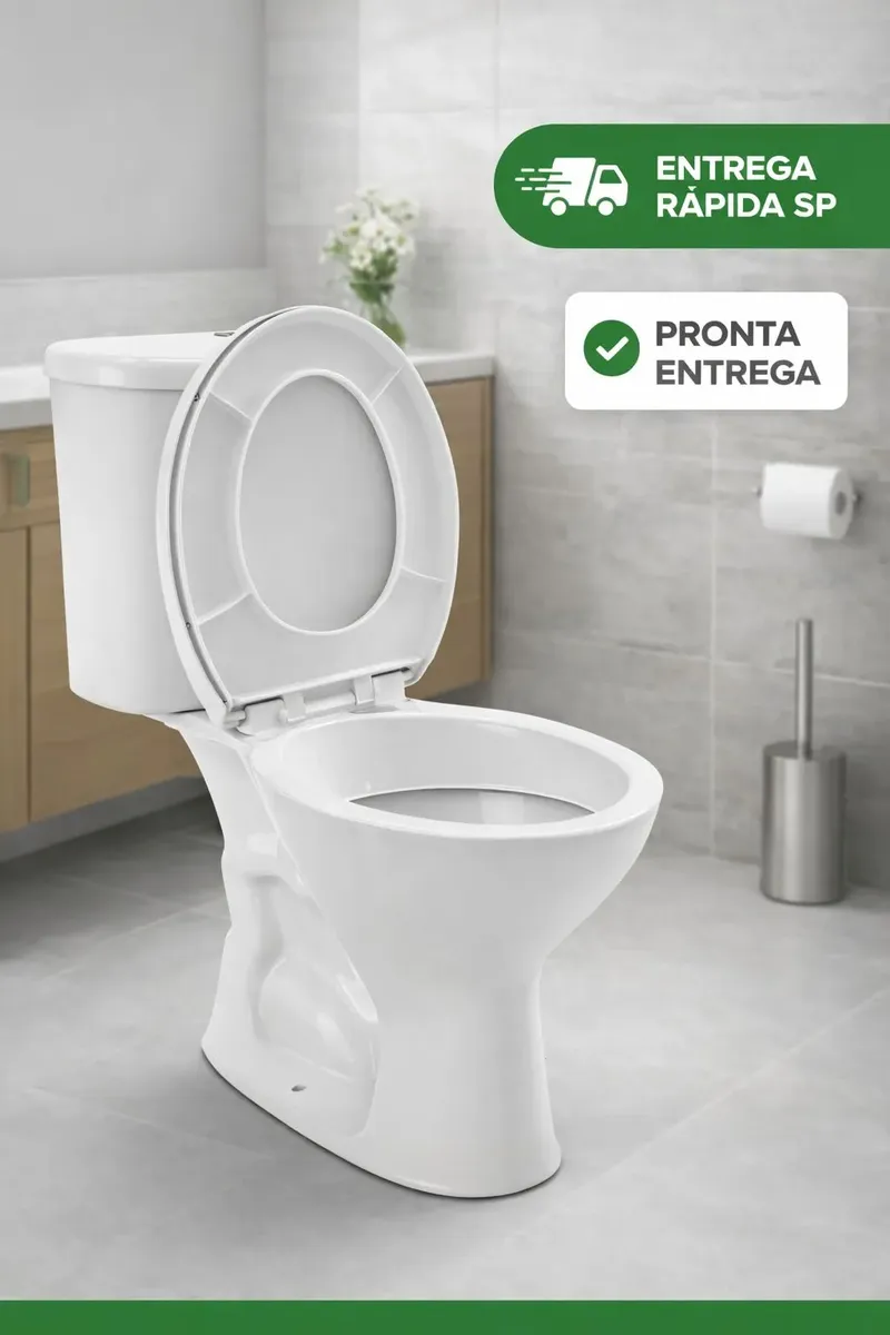 Vaso Sanitário + Caixa Acoplada Hervy Louças — foto 3