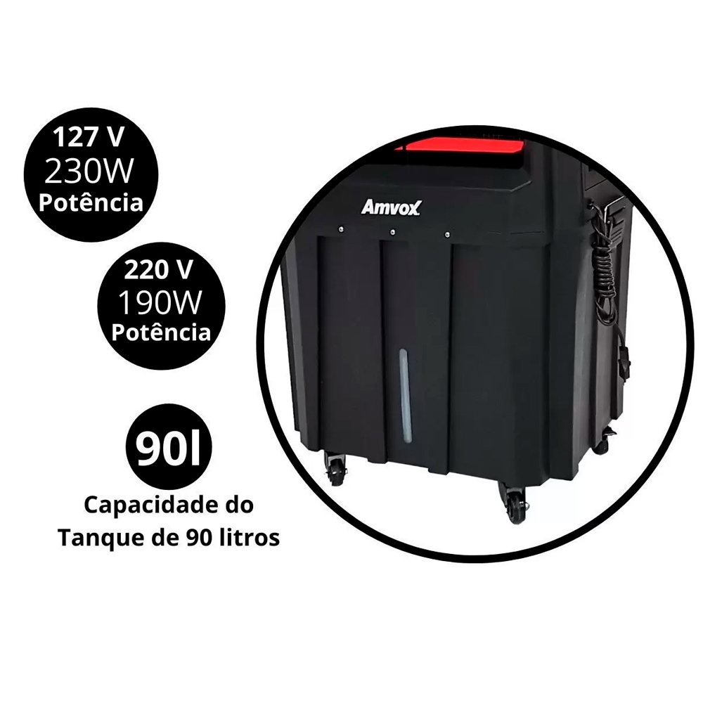 Climatizador de Ar Amvox 90L 3 Velocidades ACL9022 — foto 10