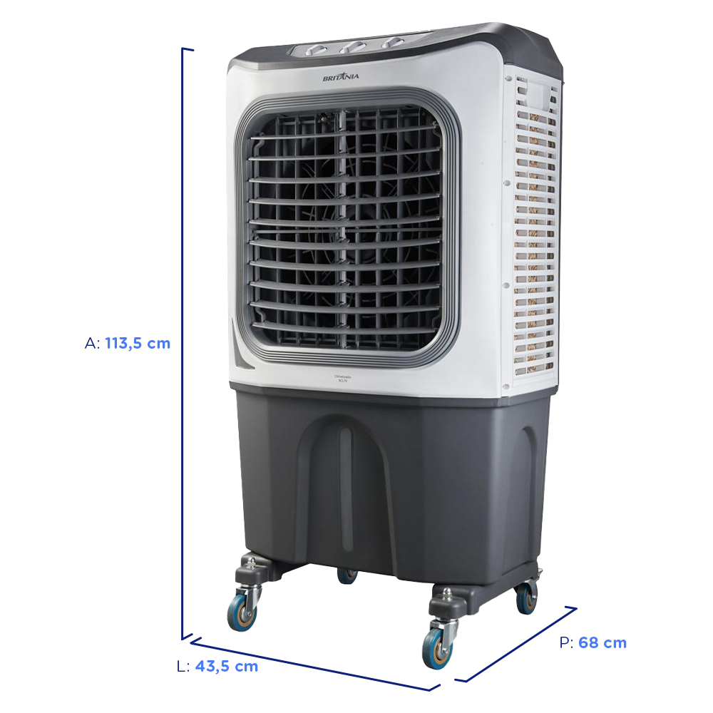 Climatizador de Ar Britânia BCL70 70L 3 Velocidades — foto 3