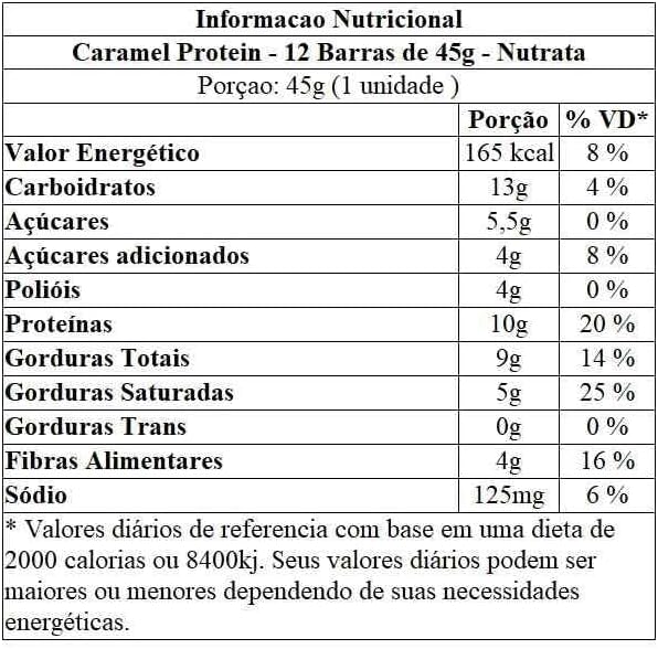 Nutrata Caramel Protein Display 12 unidades 45g — foto 3