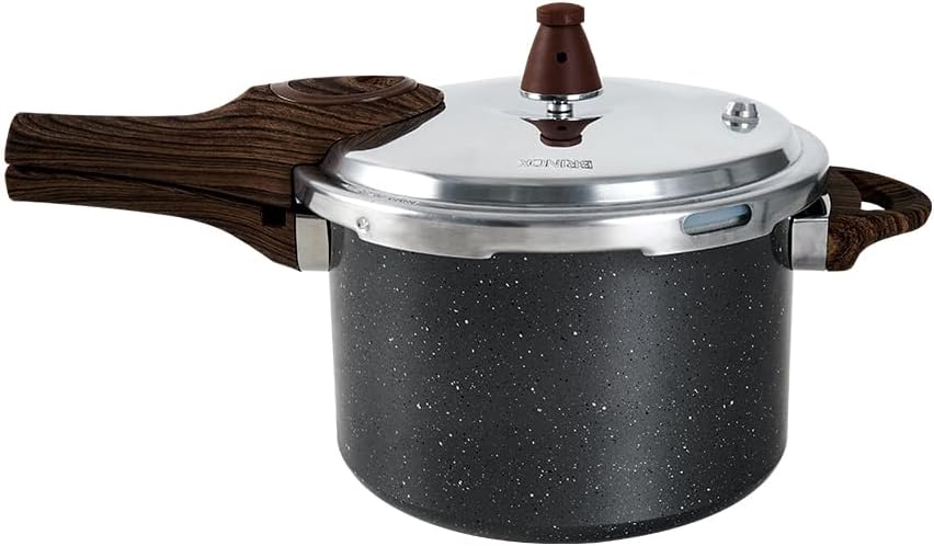 Panela de Pressão Brinox Ceramic Life Pressure 6,8L Revestimento Cerâmico Granito