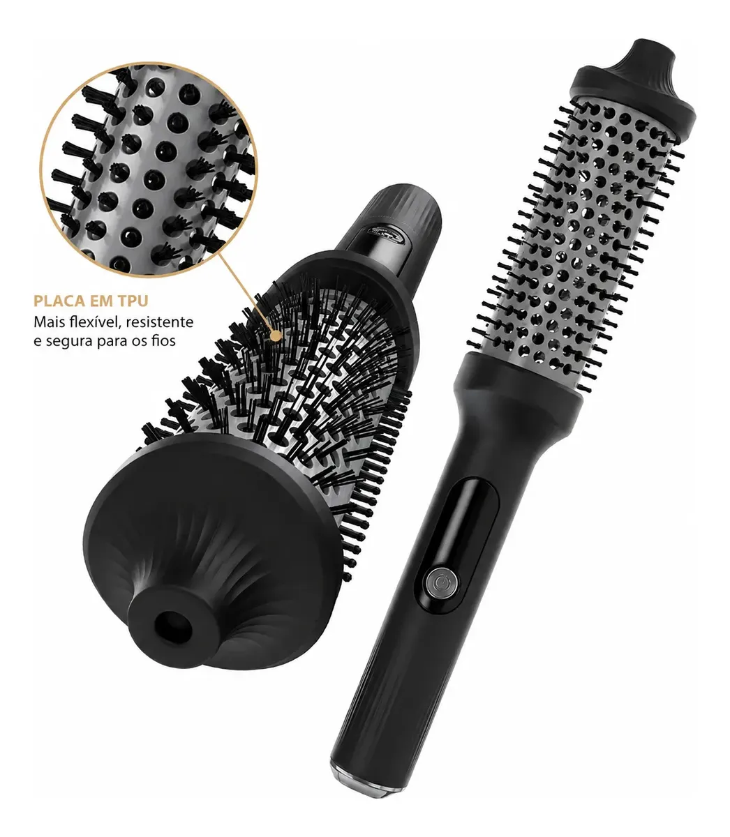 Escova Modeladora Ceramica Ptc Wap Profissional 3em1 Bivolt — foto 3