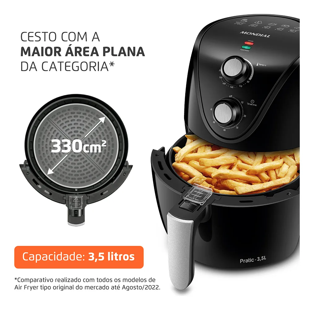 Fritadeira  Air Fryer 3,5l Mondial — foto 3
