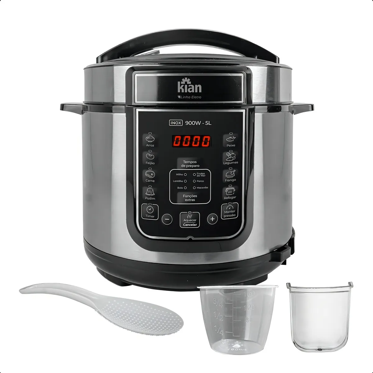 Panela De Pressão Elétrica 5 Litros Kian Inox — foto 3