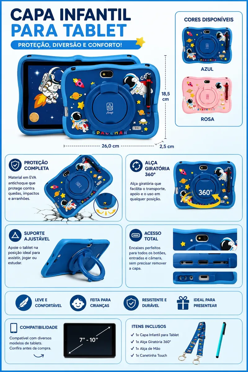 Tablet Infantil Kids Para Criança Com Youtube — foto 3