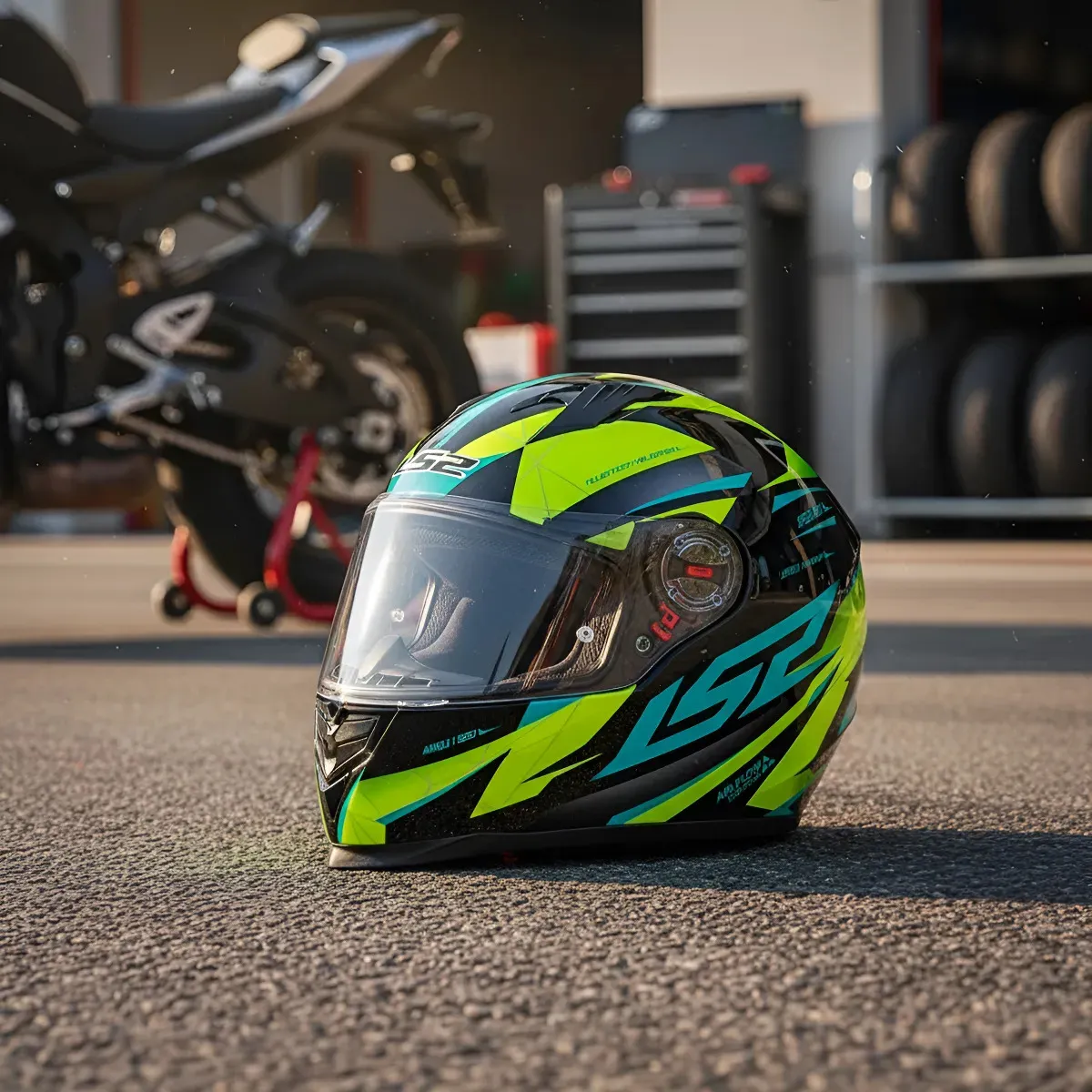 CAPACETE LS2 FF358 CLASSIC DRAZE PRETO / AMARELO FLUOR — foto 3