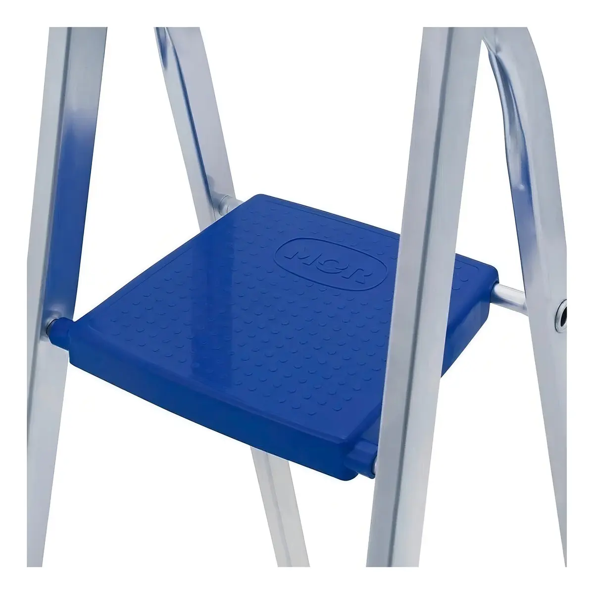Escada Alumínio 4 Degraus Prateado/Azul — foto 4