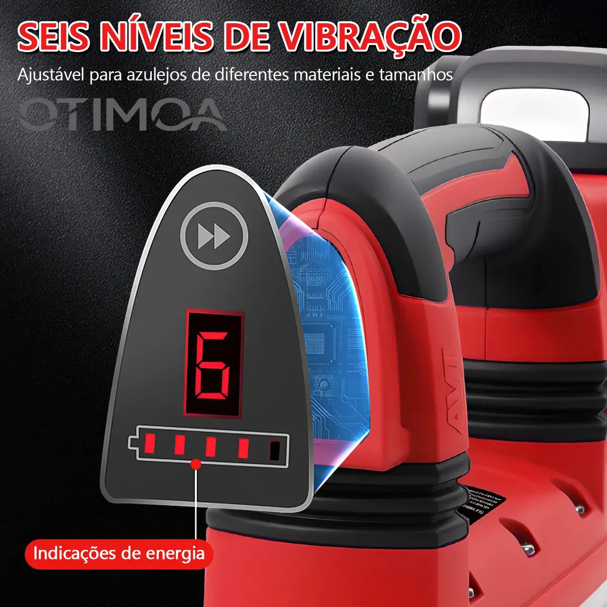 Máquina Assentar Piso Porcelanato Vibratória 2 Baterias — foto 4