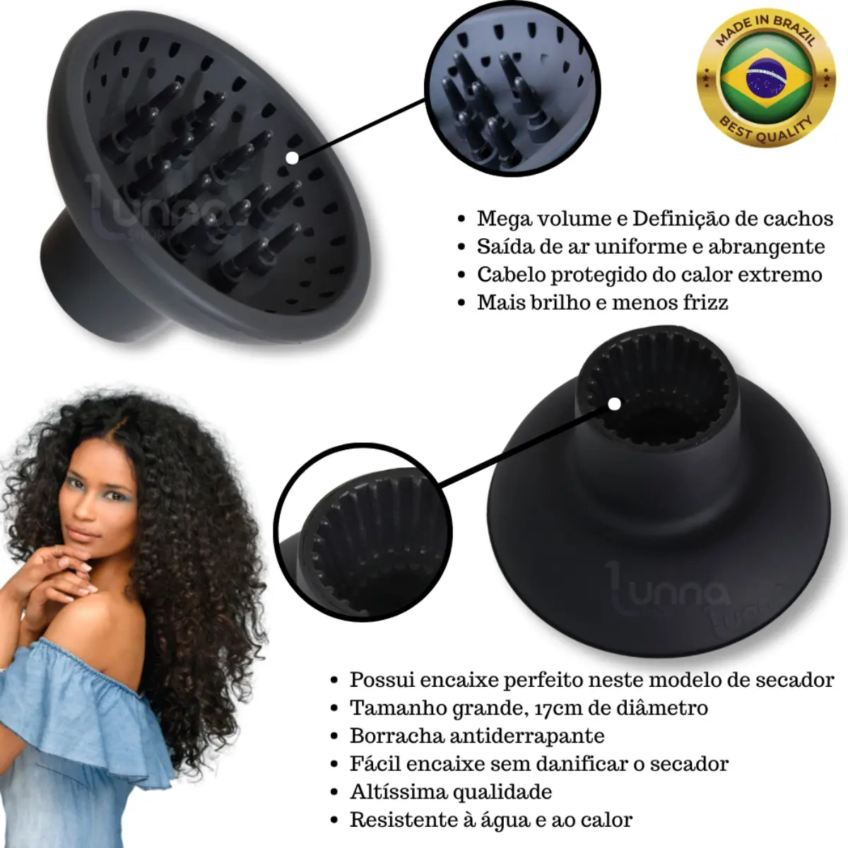 Secador De Cabelo Philco 2100w Íon Com Difusor — foto 4