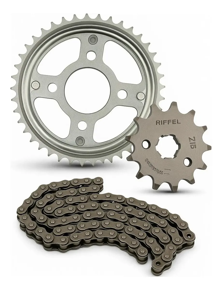 Kit Relaçao Titan Fan Start 160 Riffel Aço — foto 4