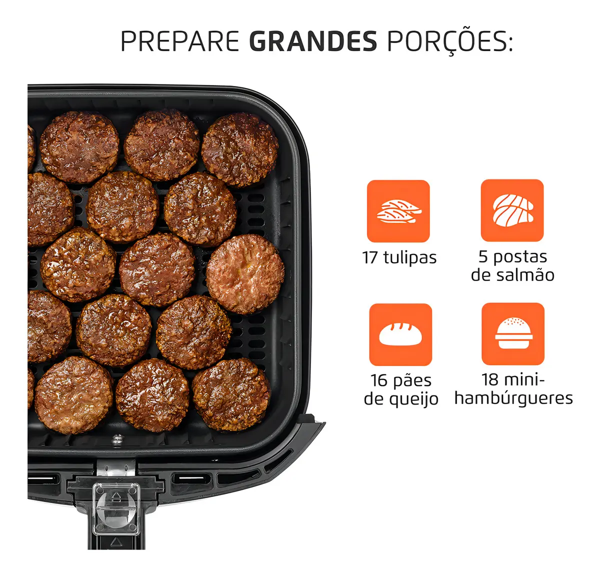 Air Fryer 5L Mondial, 1900W - AFN-50-BI — foto 4