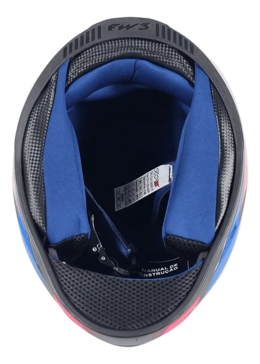 Capacete Fechado Fw3 Gtx Fox Masculino Feminino + Narigueira — foto 4