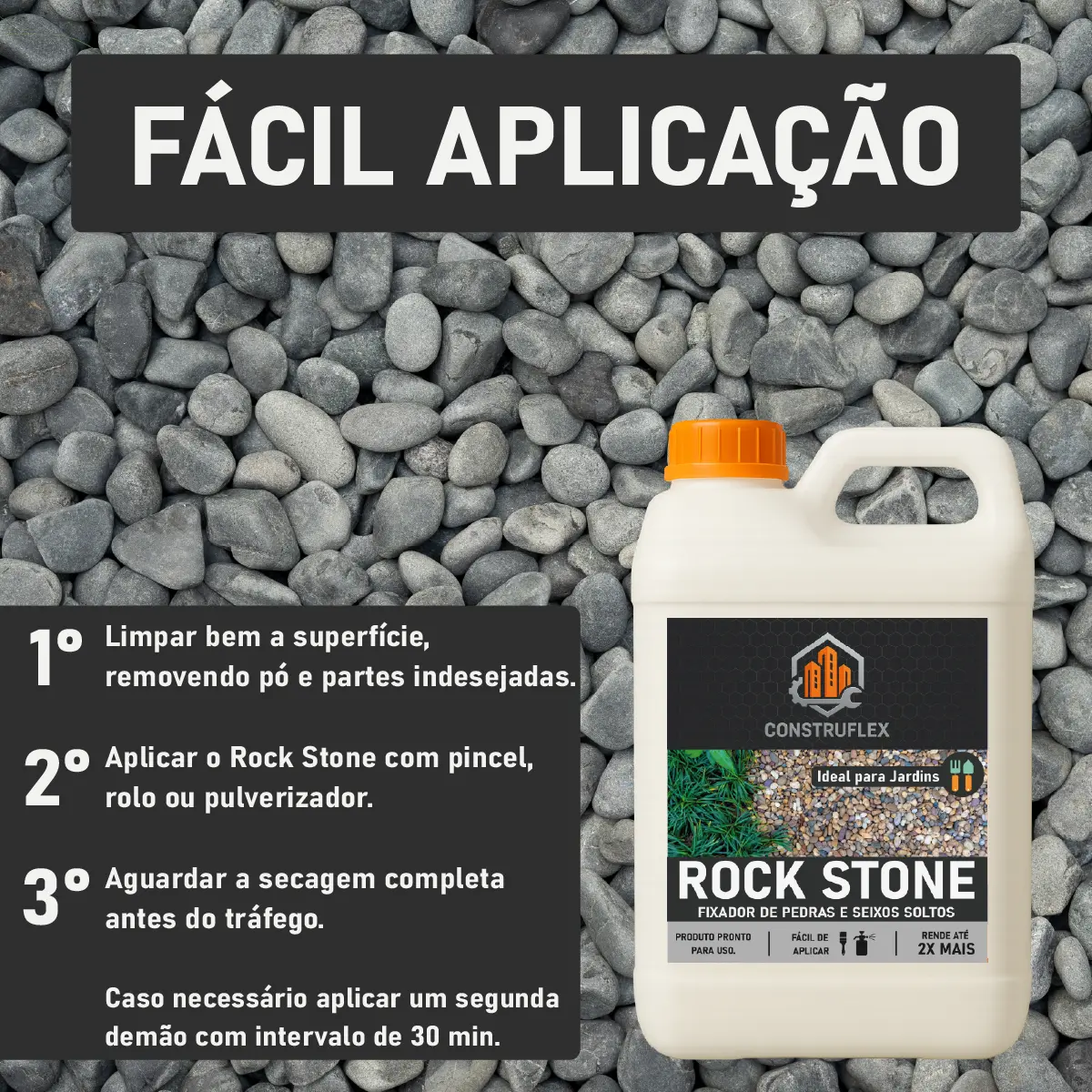 Fixador Para Pedras E Seixos 5l + Borrifador — foto 4