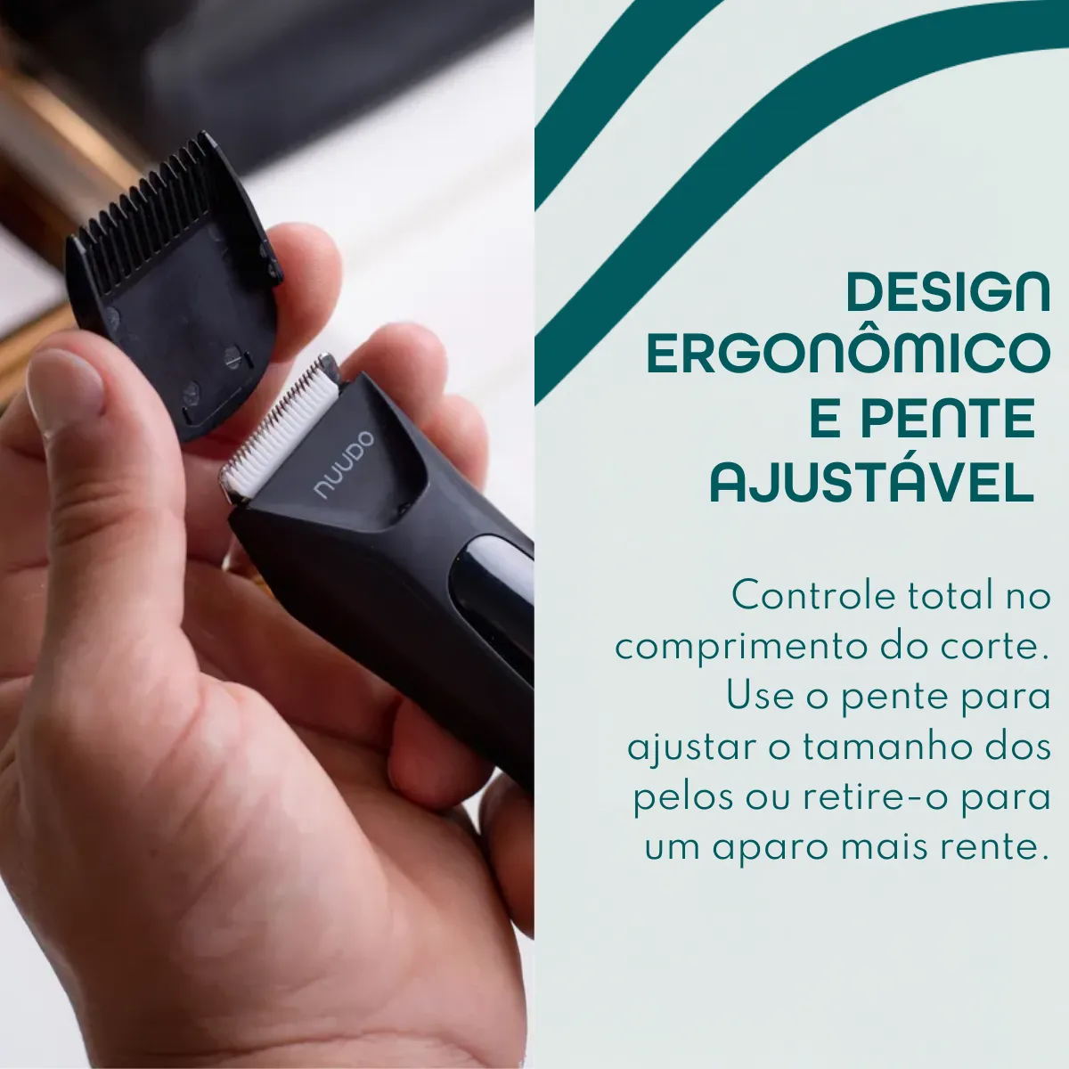 Aparador De Pelos Elétrico Íntimo Masculino + Estojo - Nuudo — foto 4