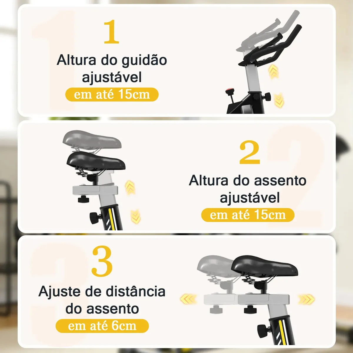 Bicicleta Spinning Romantic Crown Preto Roda Inércia 10kg — foto 4