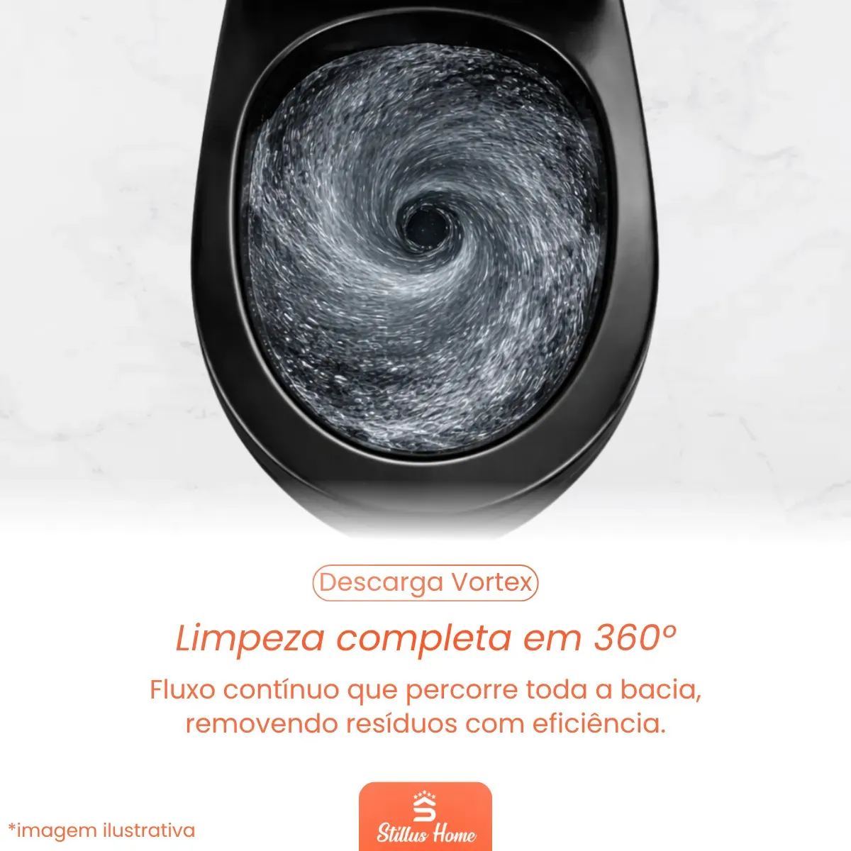 Vaso Sanitario Monobloco Caixa Acoplada Budapeste Preto — foto 5