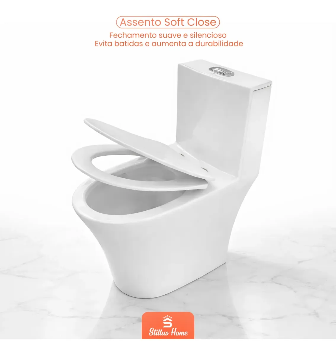 Vaso Sanitário Monobloco Caixa Acoplada Privada Paris Branco — foto 5