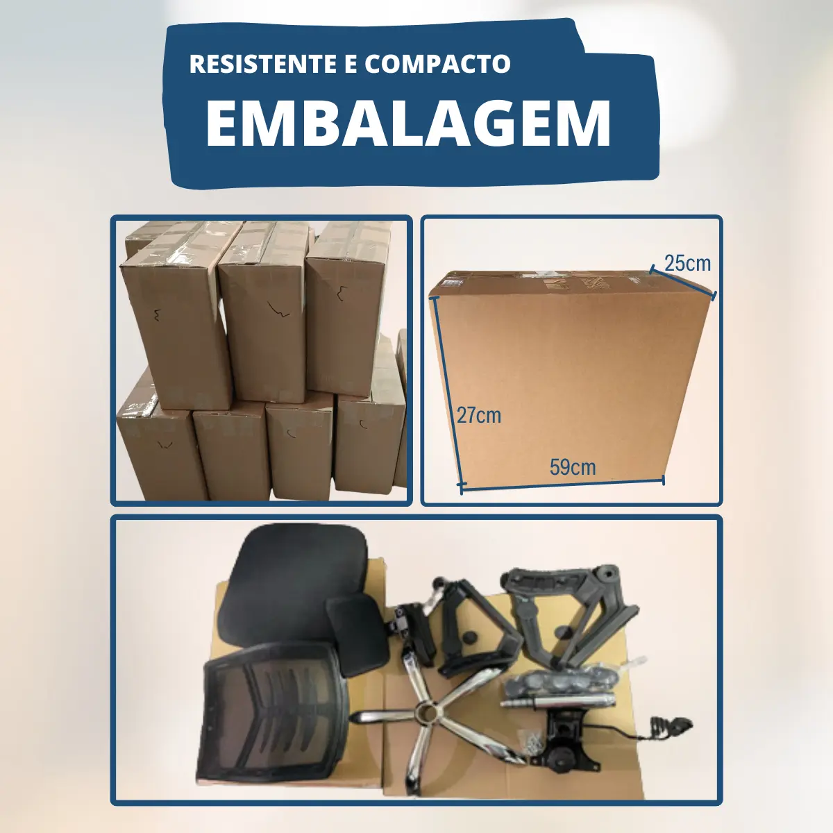 Cadeira De Escritório Até 150kg Executiva Presidente Office — foto 5
