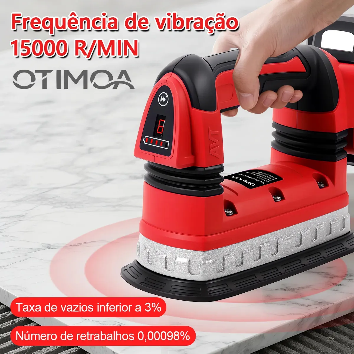 Máquina Assentar Piso Porcelanato Vibratória 2 Baterias — foto 5