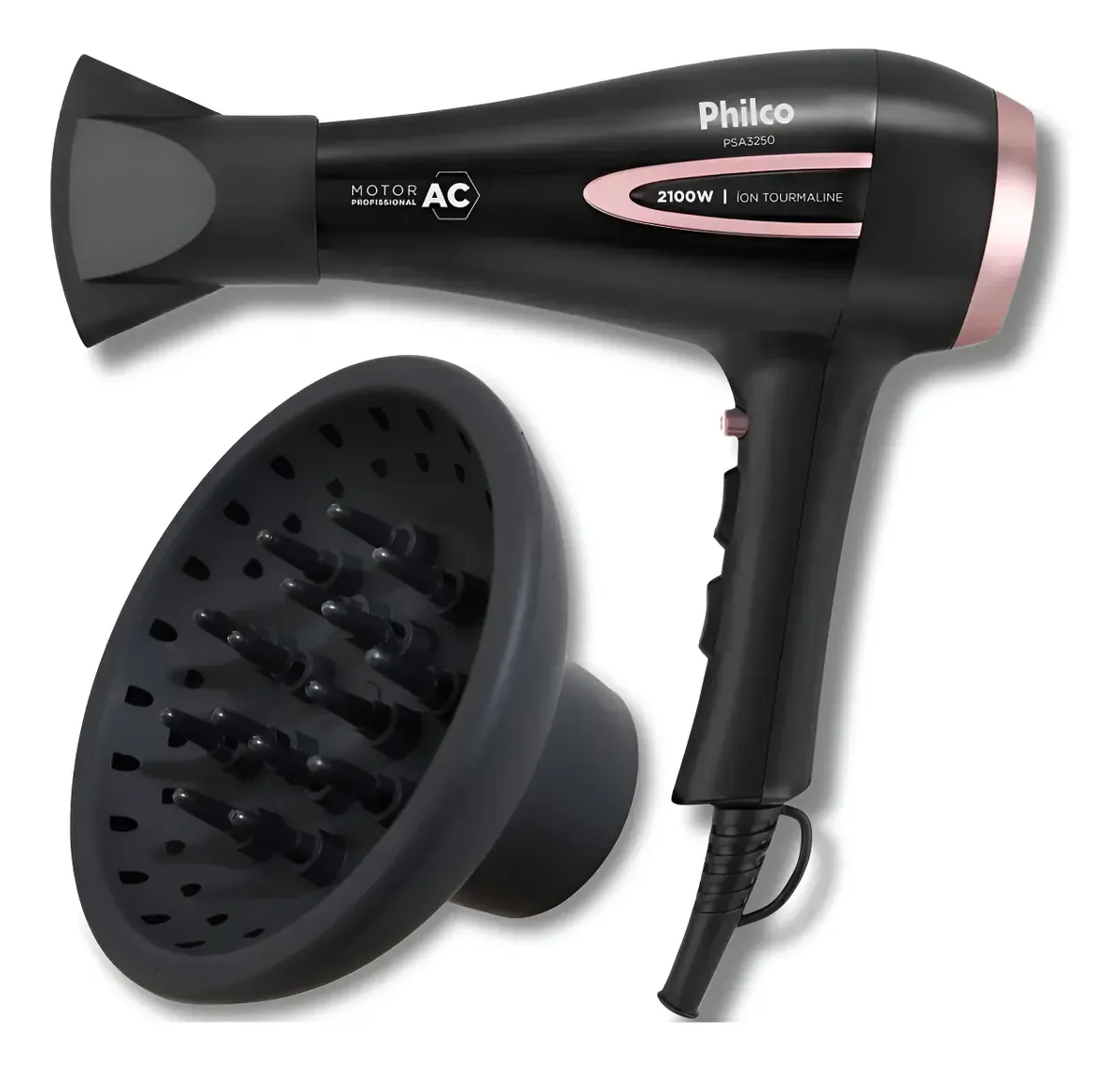 Secador De Cabelo Philco 2100w Íon Com Difusor — foto 5