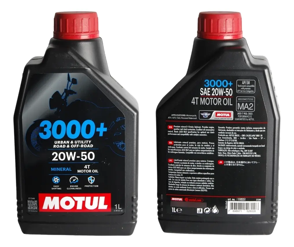 Óleo Lubrificante Motul 3000+ 20w50 Motos 1 Litro — foto 5
