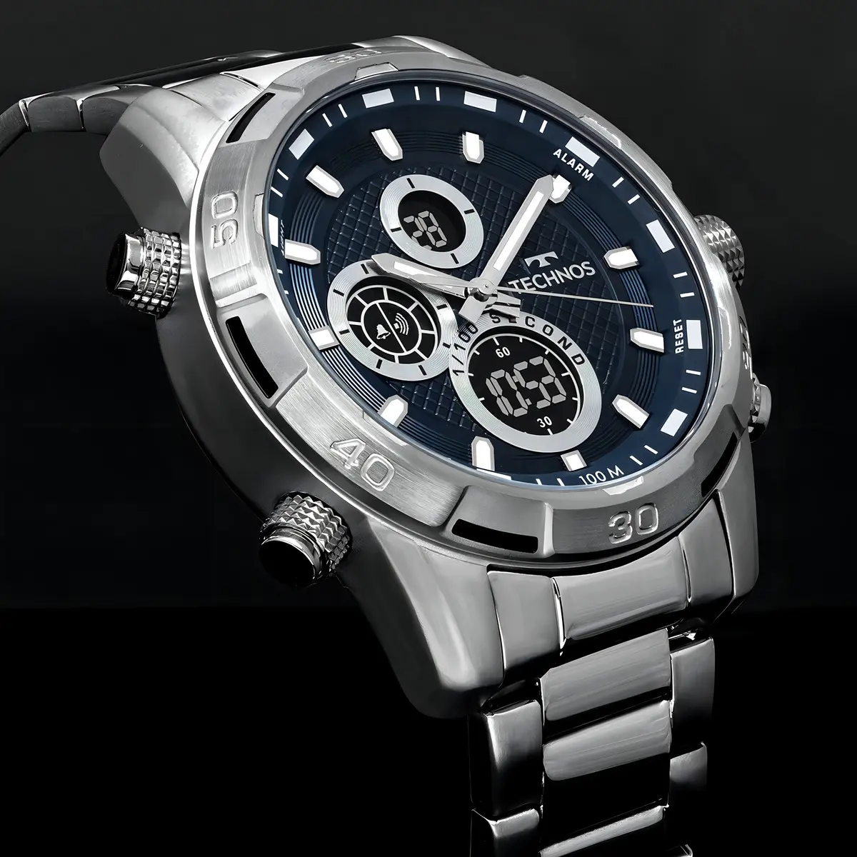 Relógio Technos Masculino Ts Digiana Prata - Bj4060aa/1a — foto 5