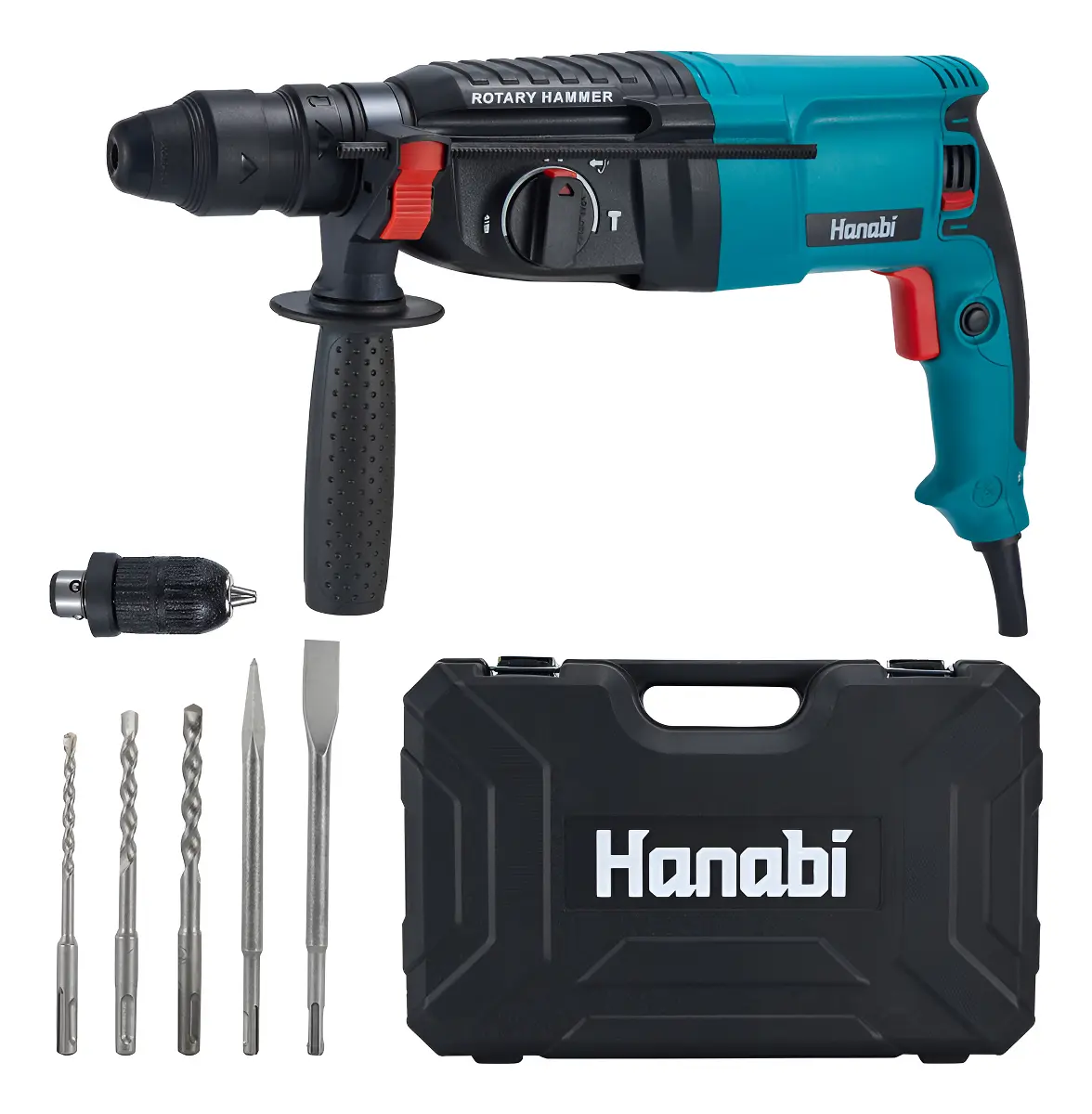 Martelete Perfurador Rompedor Professional 26mm 1300w Sds Cor Azul-petróleo Frequência 60 - 127/220V