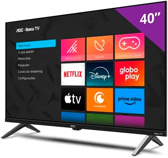 Smart TV AOC Roku TV DLED Full HD 40S5045/78G 40" Bivolt