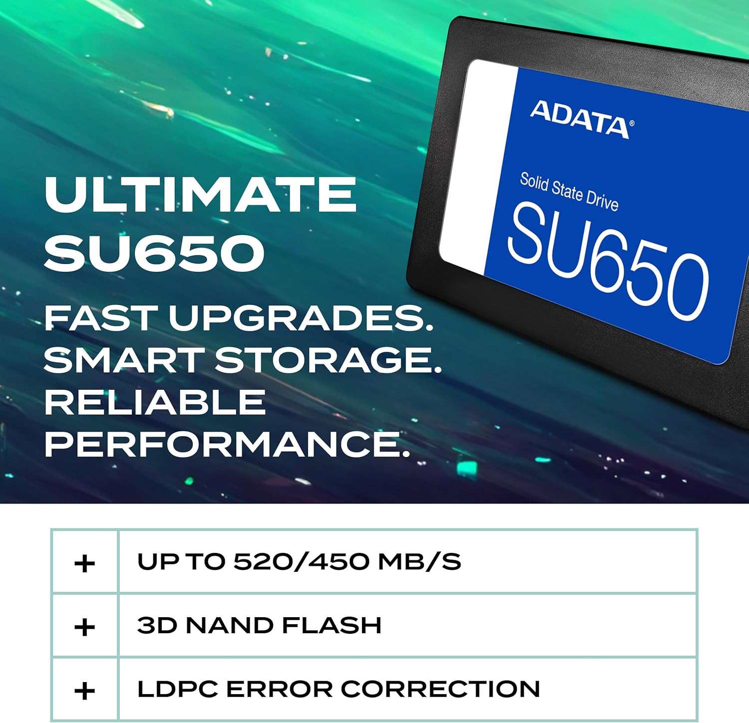 SSD ADATA SU650 512GB 2,5" - ASU650SS-512GT-R — foto 2