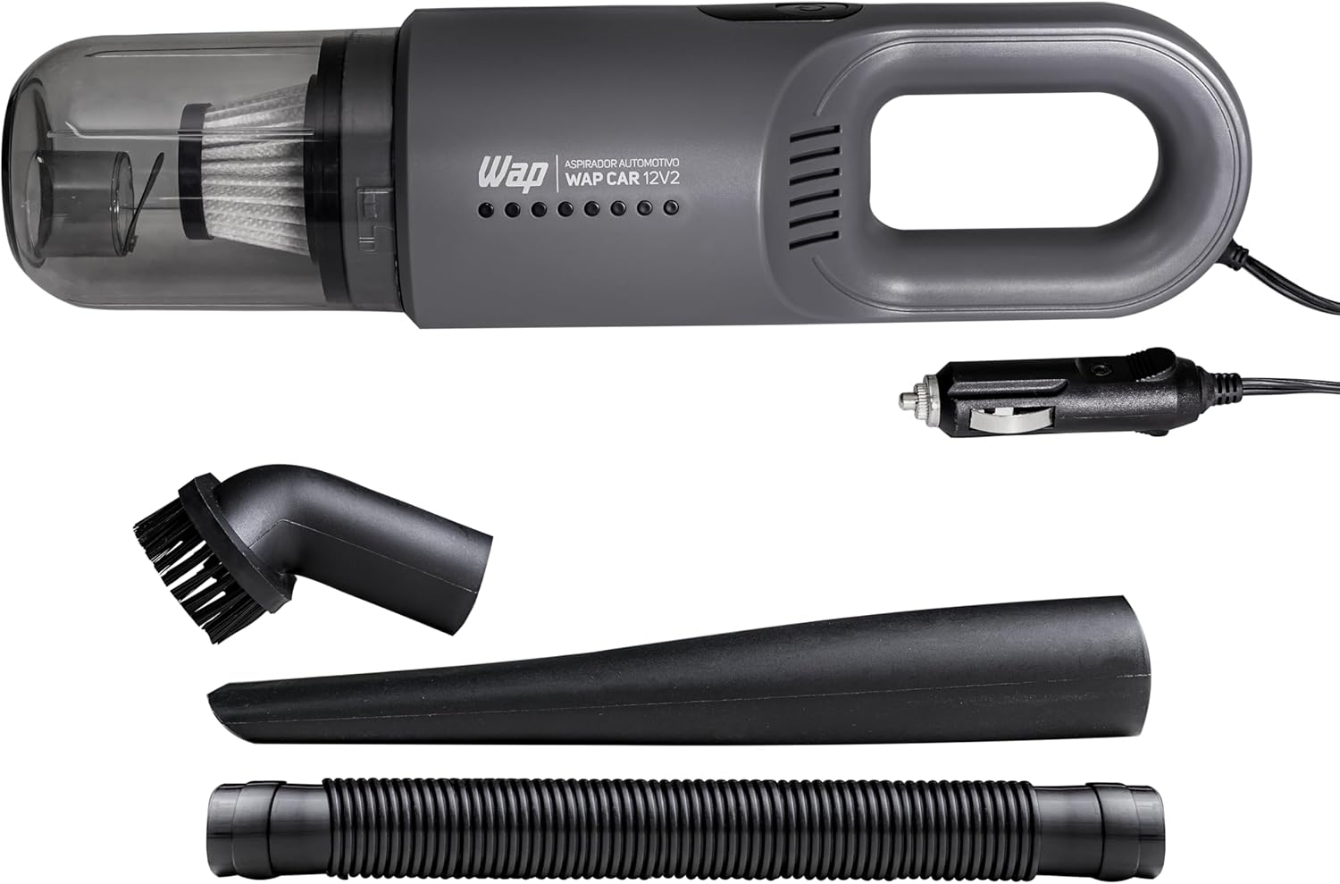 WAP Aspirador de Pó Automotivo CAR 12V2 Portátil 420ml com Filtro HEPA e Acessórios